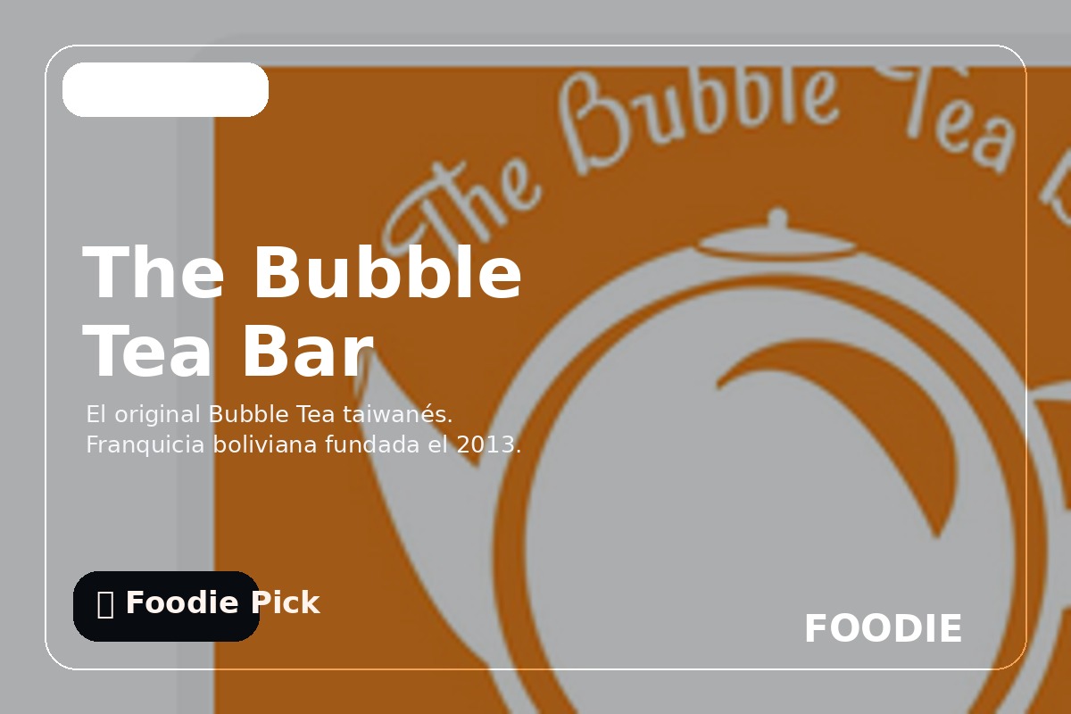 The Bubble Tea Bar